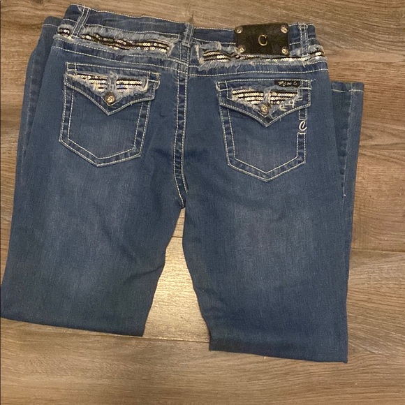 Classic Blue Straight Leg Jeans for Women - Picture 5 of 5